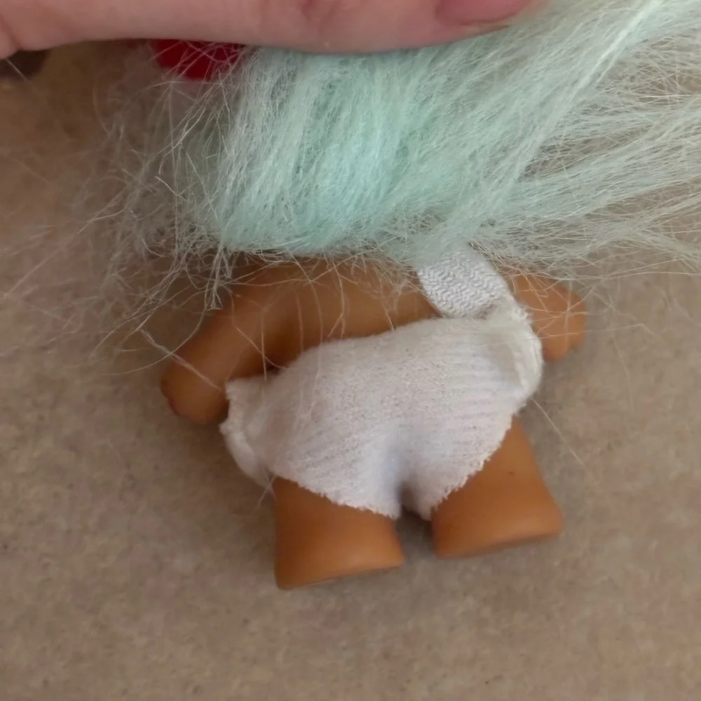 Vintage Russ Berrie Miniature Christmas Angel Santa Trolls